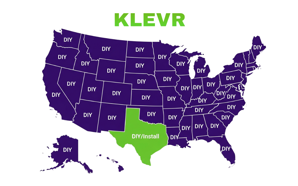 KLEVR service coverage map
