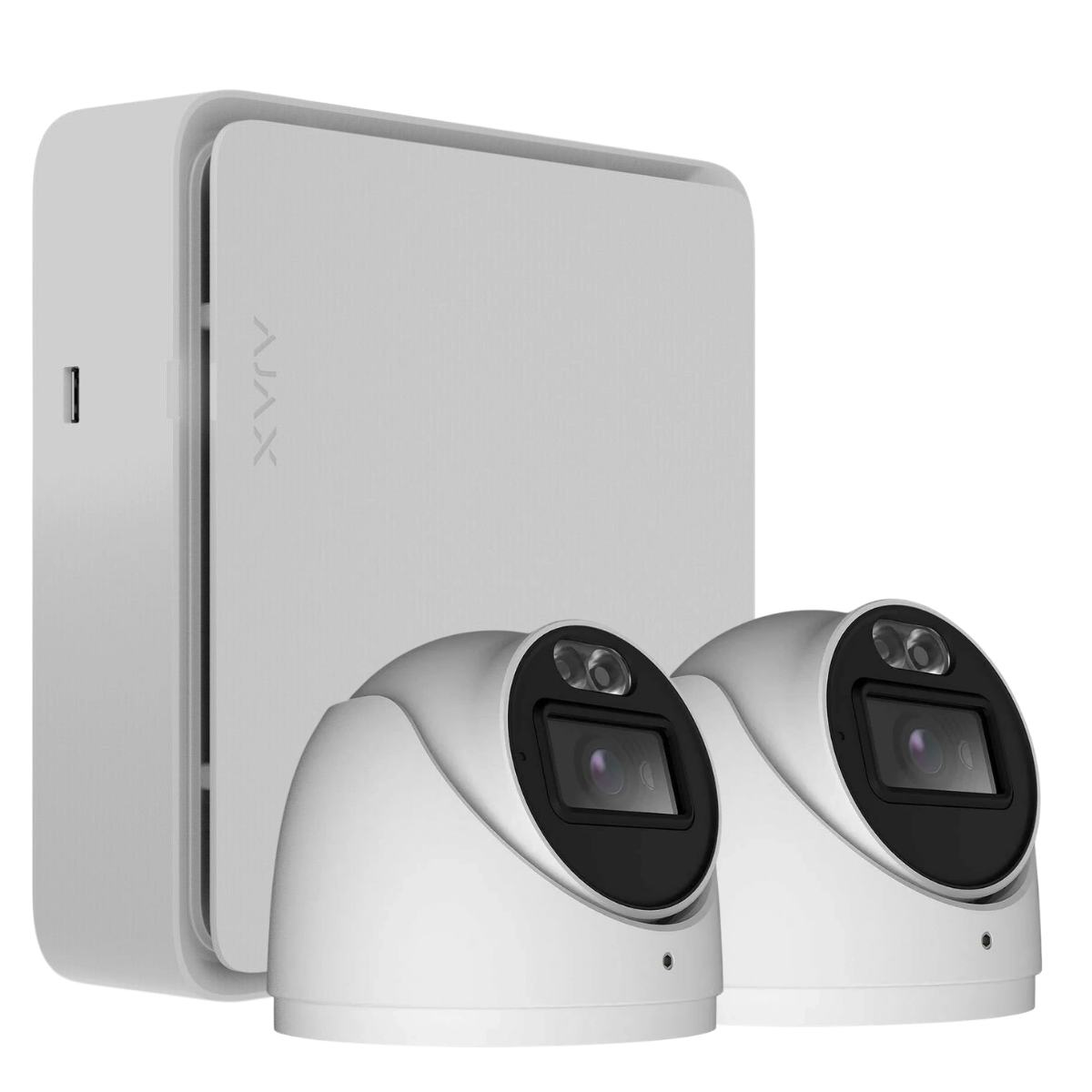 Illustration of KLEVR Ajax integrated hardwired camera system